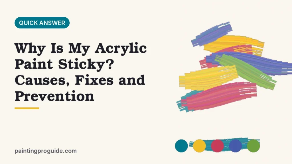 Why Is My Acrylic Paint Sticky? Causes, Fixes and Prevention