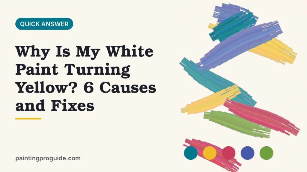 Why Is My White Paint Turning Yellow? 6 Causes and Fixes